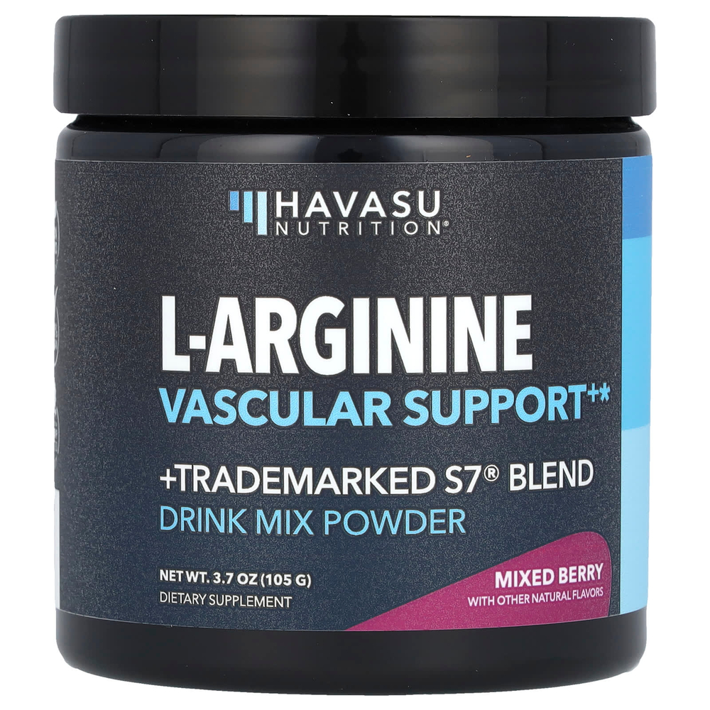 Havasu Nutrition, L-аргинин, для поддержки сосудов, ягодное ассорти, 105 г (3,7 унции)