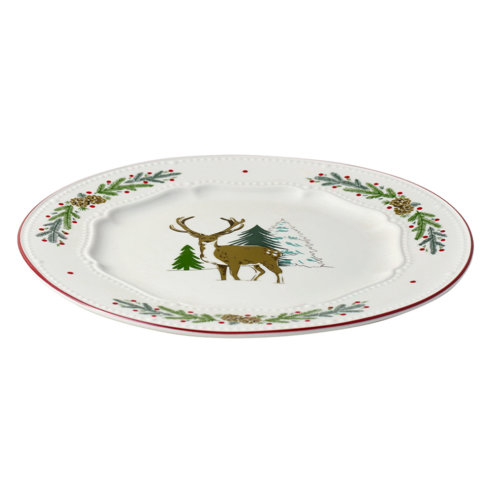 Набор из четырех тарелок nordic winter из коллекции new year essential, D23 см