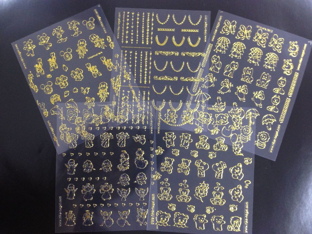 Nika Nagel Набор наклеек "Фрески 7" для дизайна, 250шт