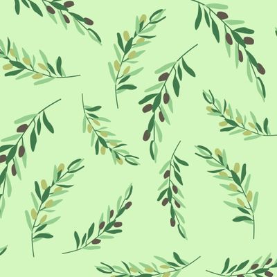 Веточки оливы дизайн SIcolor