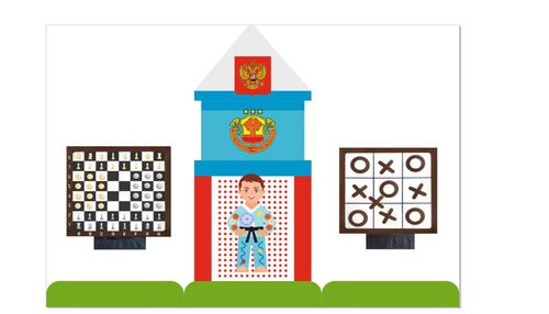 Декоративно-развивающая панель "Спортивные игры"