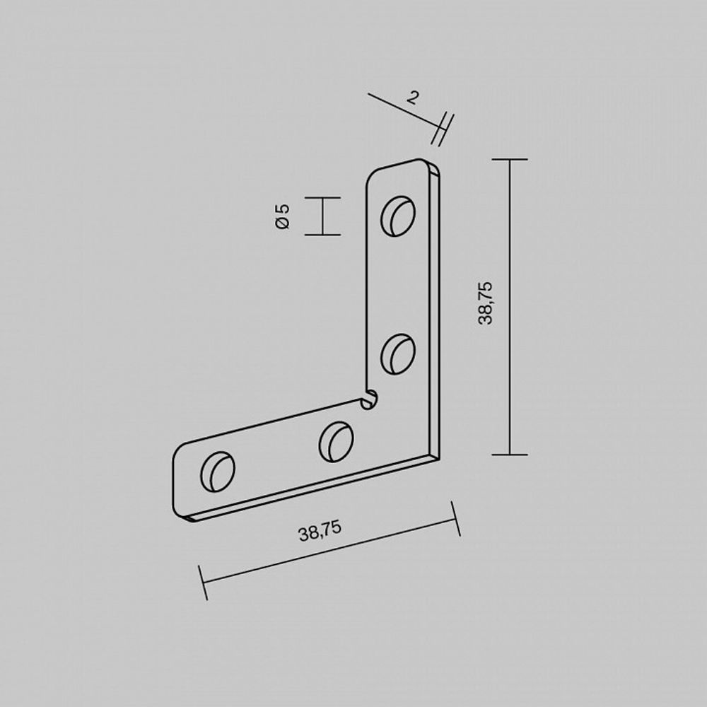 Крепление для трека Maytoni Accessories for tracks Exility TRA034D-CL-42S