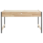 Стол компьютерный, 143х65х74, Айдельштедт, письменный, раскладной, в стиле лофт, массив дуба, MAKOSA