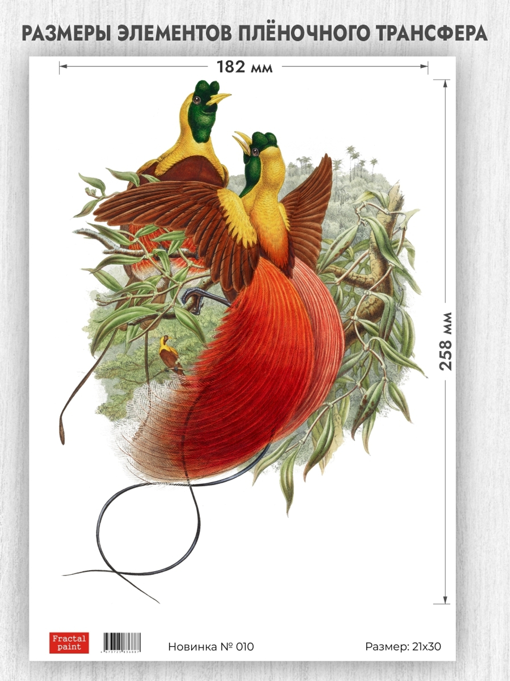 Трансфер для декупажа переводной рисунок для поверхностей новинка 010