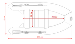Лодка ПВХ Gladiator AirPro E380Pro НДНД -