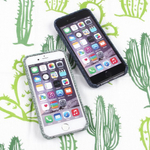 Чехол текстильный с сердечками для iPhone 6/6S, 011569 Синий