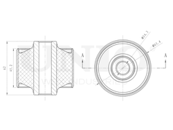 Сайлентблок заднего нижнего рычага UNIO RMP-20570