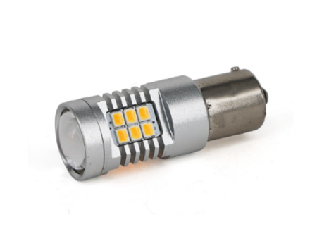 Светодиодная лампа PY21W 1156-4G21-2835-21SMD (оранжевый), 1шт