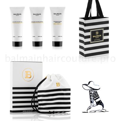 Balmain Hair Couture Сумочка для косметики (шампунь 50 мл, кондиционер 50 мл и маска 50 мл для окрашенных волос)