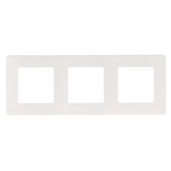 Рамка для розеток и выключателей ЭРА Серия 12 12-5103-01 на 3 поста, Сатин, белый