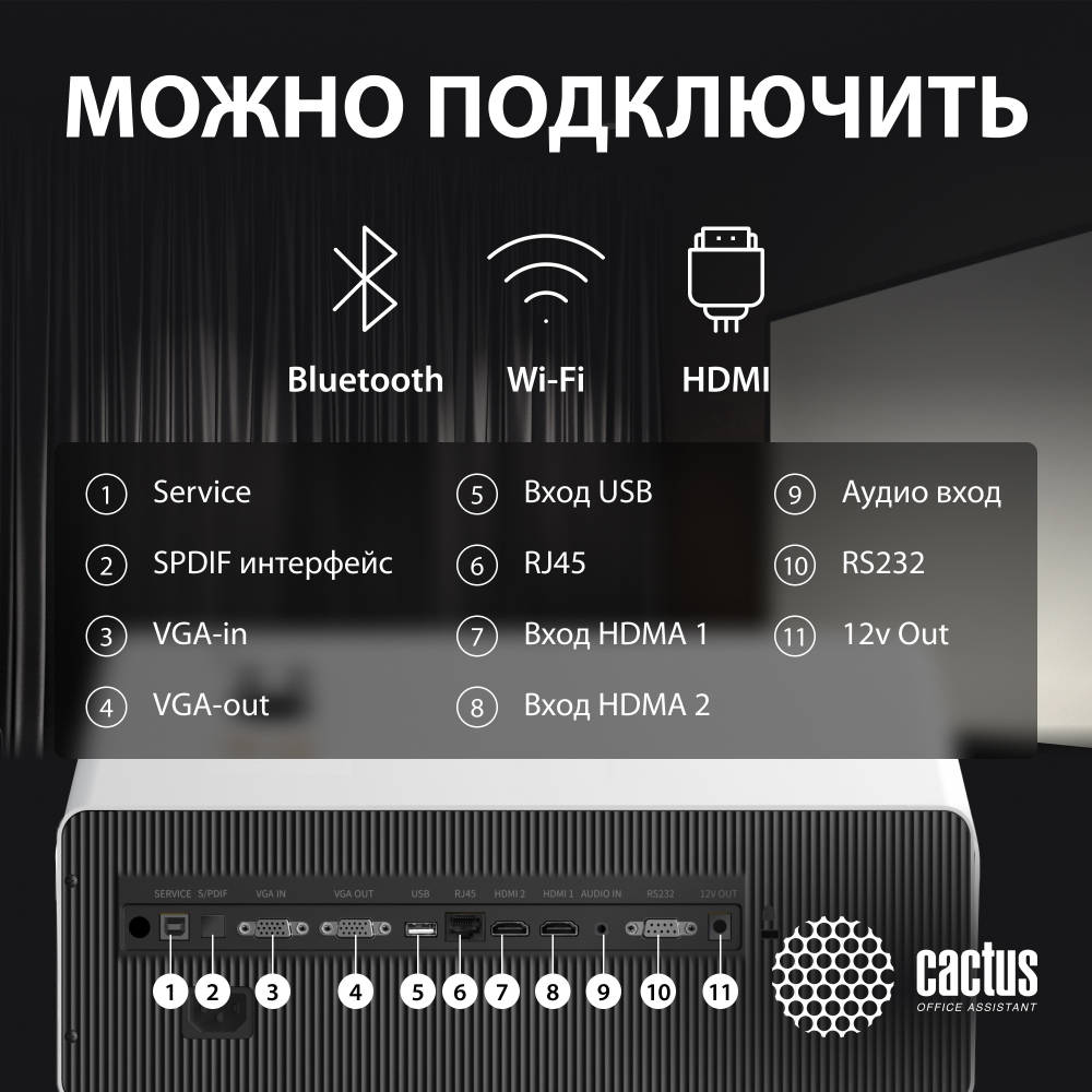 Проектор  Cactus CS-C4.SG