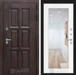 Дверь с терморазрывом входная Лабиринт ЛОНДОН ТЕРМО 18 Белое дерево