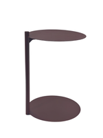 Журнальный столик Siara металл бордовый