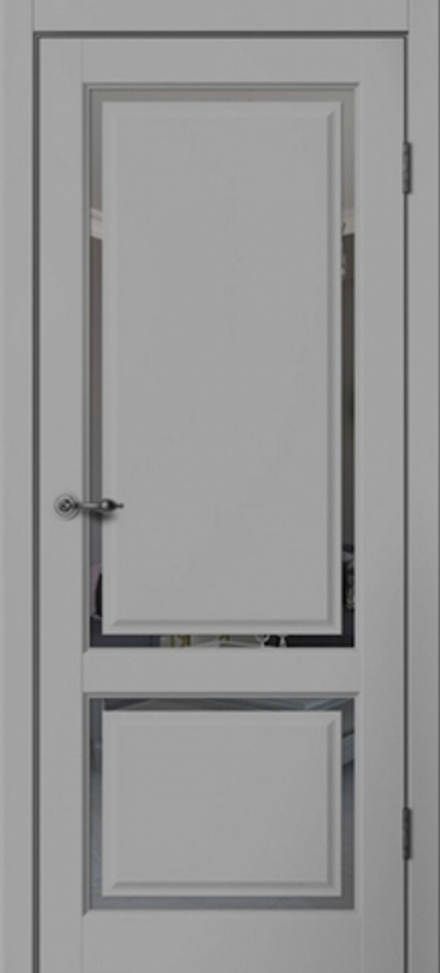Дверь межкомнатная Estetic 02 ПО (серый)