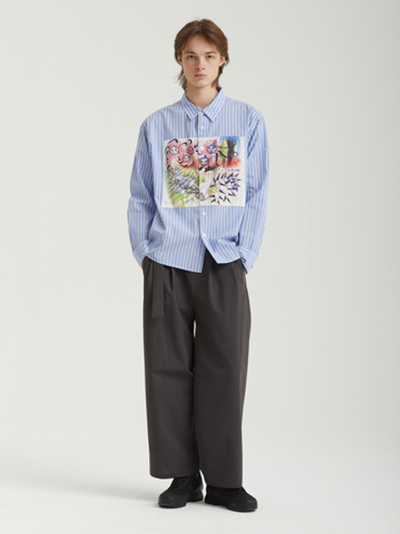 Мужская Рубашка Omer Striped