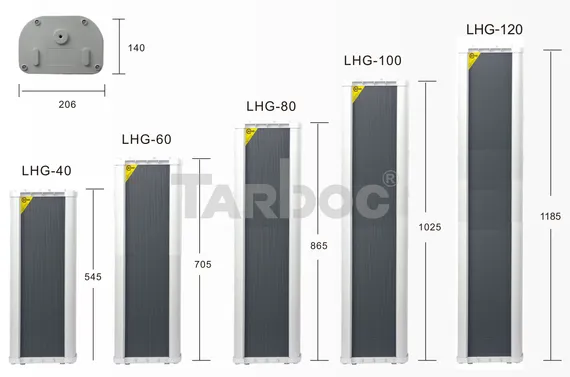 TARBOC LHG-100 (MM-1-3316) - Настенная водонепроницаемая колонка (1 шт.) LHG-100