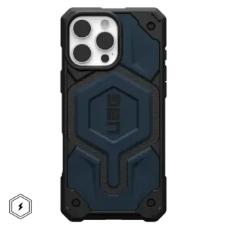 UAG Monarch Pro with MagSafe Series Case for Apple iPhone 16 Pro Max Carbon Mallard (Синий)