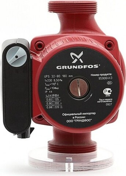 Насос циркуляционный GRUNDFOS UPS 32- 80 с гайками, 95906443 НС-0027465