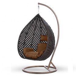 Подвесное кресло из искусственного ротанга AFM-250B-XL Brown