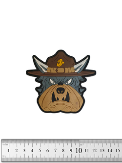 Шеврон USMS Devil Dog PVC. Коричневая шляпа