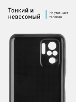 Чехол ROSCO для Xiaomi Redmi Note 10;Xiaomi Redmi Note 10S;Poco M5s (арт. XM-RN10-CARBONE-BLACK)