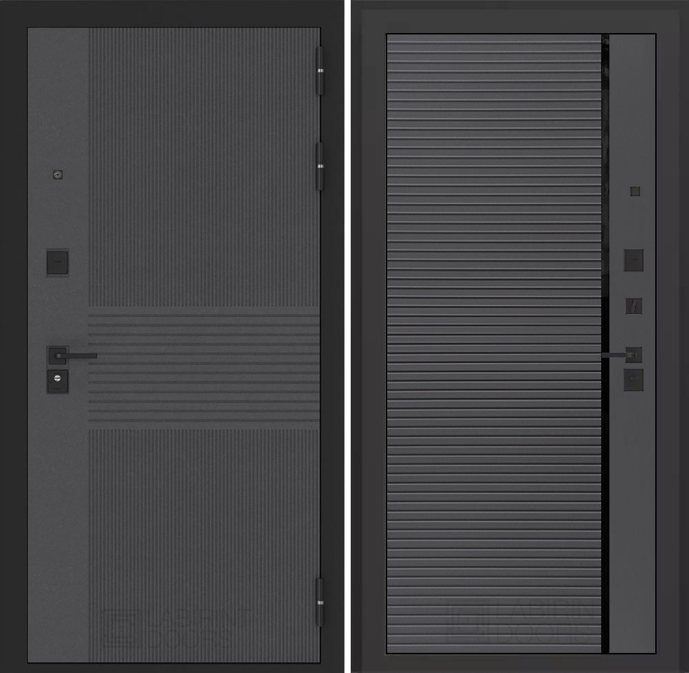 Бункер 05 - 22 графит софт , чёрная вставка