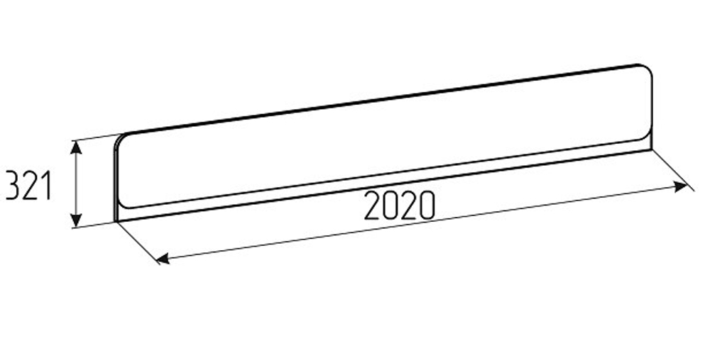 Спинка к кровати Лойс 97