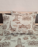 Декоративный гобеленовый чехол для интерьерной подушки Вояж 68х47