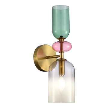 Бра 1*E14 SL2000.201.01 золотистый/дымчатый Gea ST-Luce