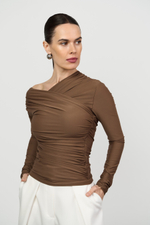 Лонгслив с драпировкой