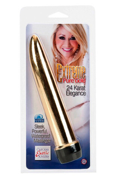 Вибратор Extreme Pure Gold 24 Karat Elegance, золотистый (Цвет: золотой)