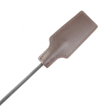 Коричневый профессиональный кожаный стек 75см БДСМ Арсенал 62007