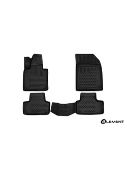 Коврики в салон для VOLVO XC60, 2017-, SUV, 4 шт. (полиуретан) ELEMENT3D5017210K
