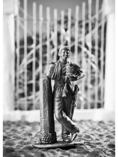 Оловянный солдатик обер-офицер Гвардейского экипажа, 1812-15 гг