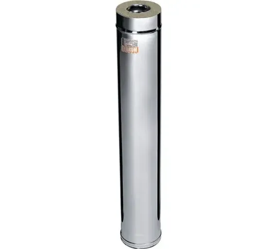 Дымоход Ferrum DN250*350 сэндвич 1000мм 0,8/430 29181