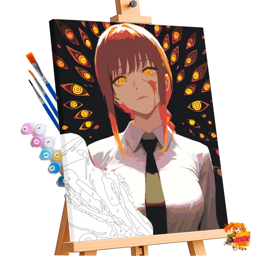 Картина по номерам Человек бензопила Макима