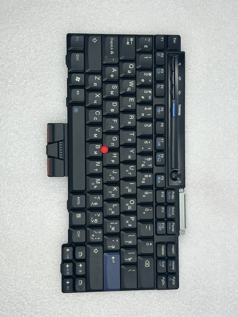 Клавиатура для ноутбука Lenovo X300/X301 раскладка - русская, без подсветки, черная (42T3616), оригинал