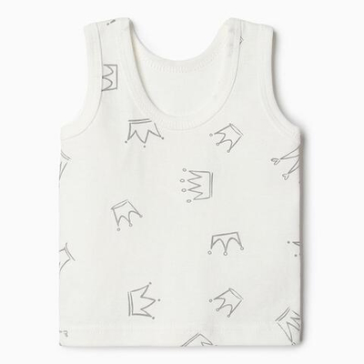 Майка Короны для дев., р. 86 см, бежевый 9932219 (Bloom Baby), 1 шт.