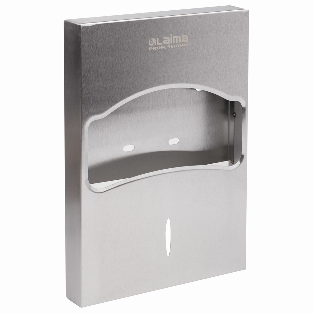 Диспенсер для покрытий на унитаз LAIMA PROFESSIONAL INOX, 1/4 сложения, нержавеющая сталь, матовый.