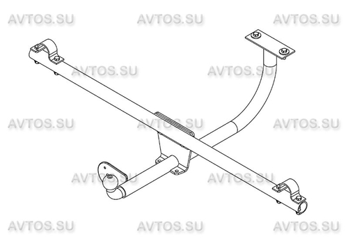 Фаркоп для Ваз (Лада) Lada 4х4 Urban 2014- (без электрики) (паспорт и сертификат) AvtoS.VAZ-64