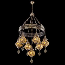 Citilux Каир CL419165 Люстра подвесная Мозаика Янтарь