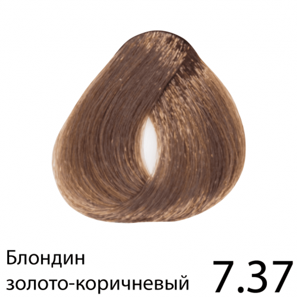 Перманентная крем-краска для волос без аммиака, Regal Zero (русая золотисто-табачная), 7.37, BES