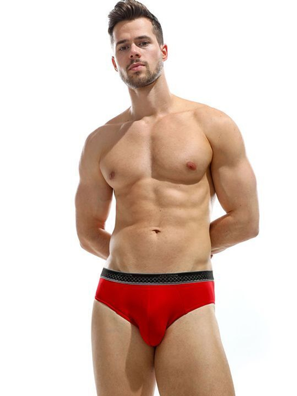 Мужские трусы-слип с широкой резинкой с логотипом Jolidon (Размер: XL) (Цвет: серый)