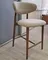 Полубарный стул Holmes, 65 см, бежевый, ножки орех