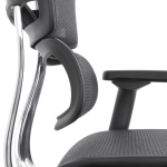 Кресло FALTO Ergohuman Luxury 2 с подножкой ( чёрный каркас /сетка чёрный T-168-B1 Black )