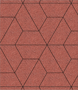 Тротуарная плитка ВЫБОР, форма Трапеция, h=60мм