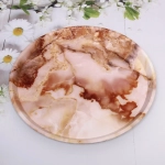 Поднос пластиковый «Мрамор» 35,5см коричневый