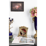 Зеркало настольное, под старину 17x2x18см