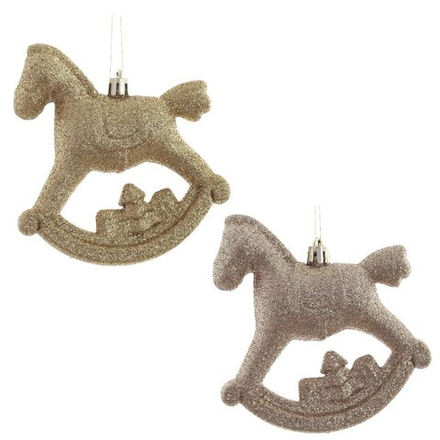 GAEM Набор из 2шт, Украшение новогоднее "Лошадка", L10 W5 H11 см