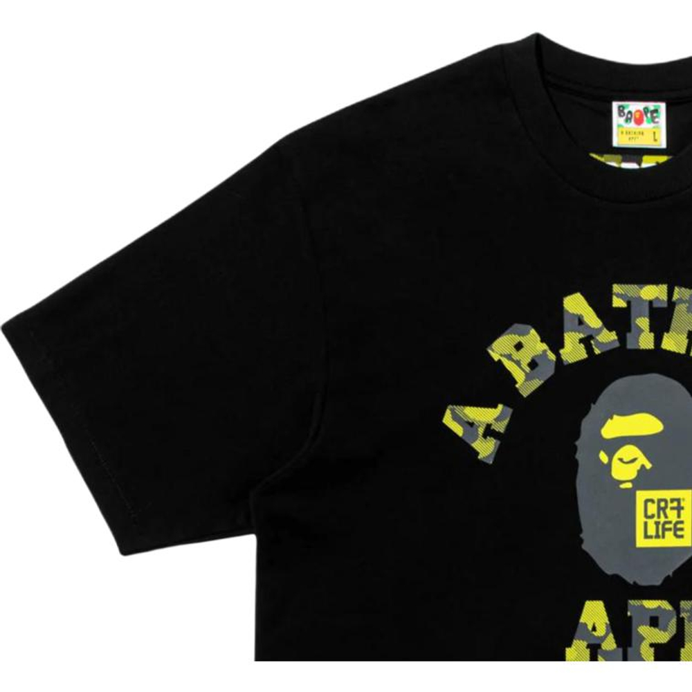 A Bathing Ape Bathing Ape Cr7 Life Футболка Regular Sleeve Bap Ss26 104 черный